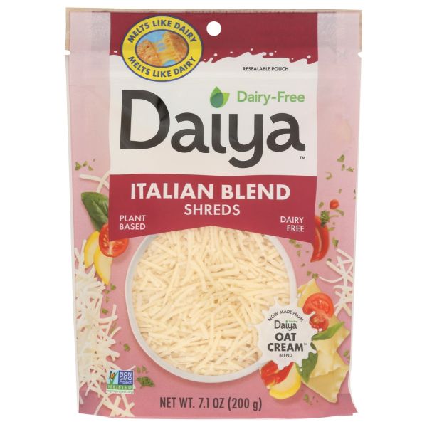 DAIYA: Dairy-Free Italian Blend Shreds, 7.1 oz