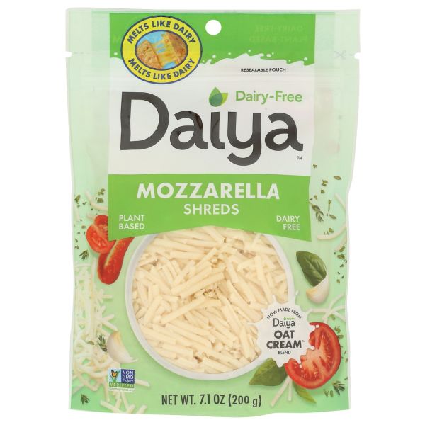 DAIYA: Dairy Free Mozzarella Shreds, 7.1 oz