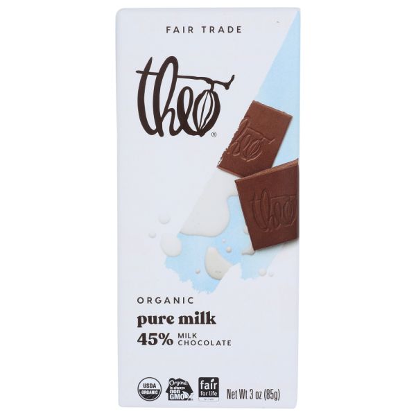 THEO CHOCOLATE: 45% Milk Chocolate Bar, 3 oz