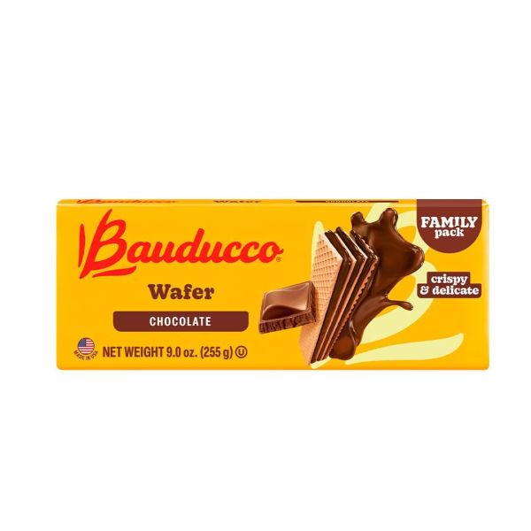 BAUDUCCO: Chocolate Wafer, 9 oz