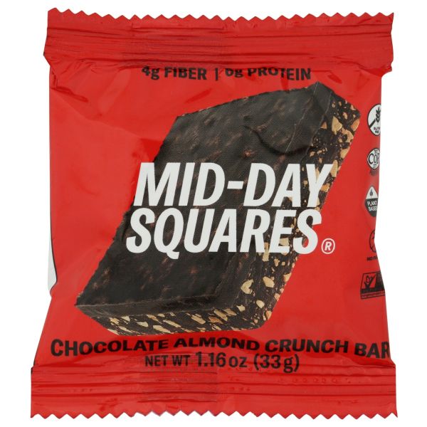 MID DAY SQUARES: Chocolate Almond Crunch Bar, 1.16 oz