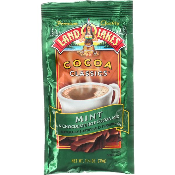 LAND O LAKES: Mint and Chocolate Cocoa Mix, 1.25 oz
