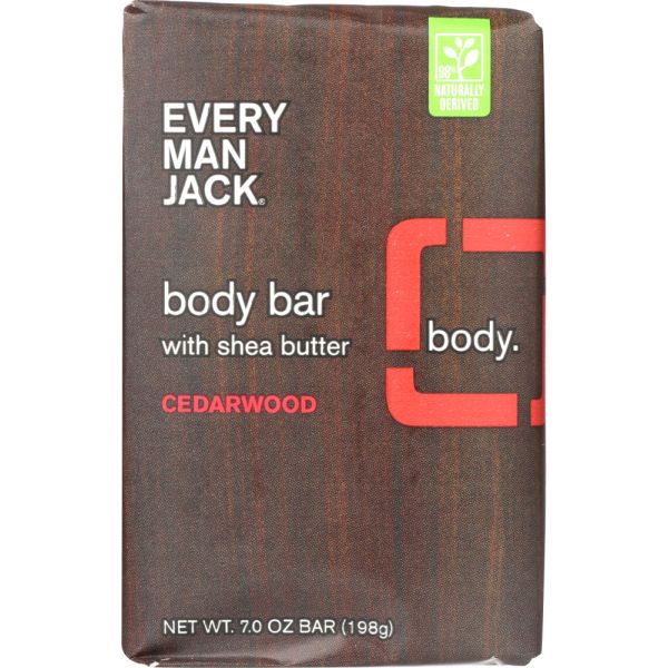 Every Man Jack Body Bar Cedarwood, 7 Oz