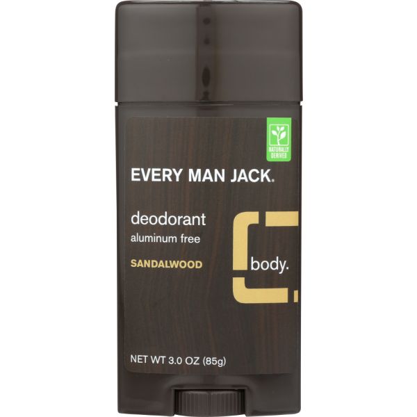 EVERY MAN JACK: Sandalwood Deodorant Stick, 3 oz