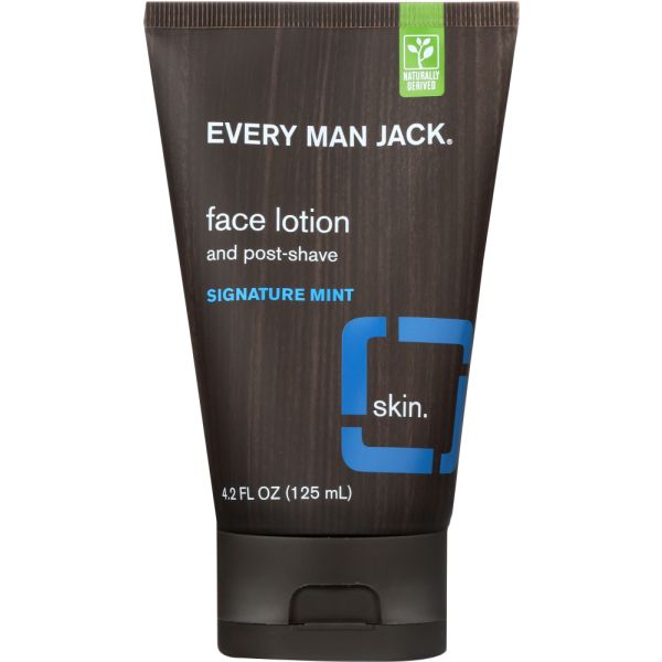 EVERY MAN JACK: Lotion Face Signature Mint, 4 oz