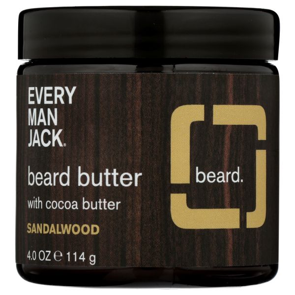 EVERY MAN JACK: Butter Beard Sandalwood, 4 oz