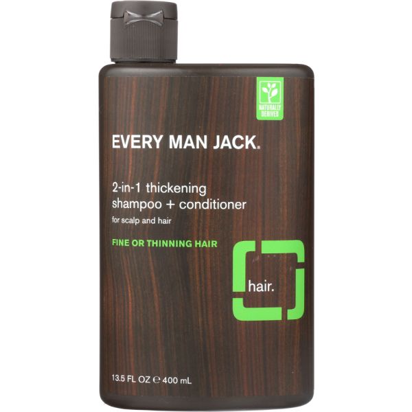 EVERY MAN JACK: 2-in-1 Thickening Shampoo + Conditioner, 13.5 oz