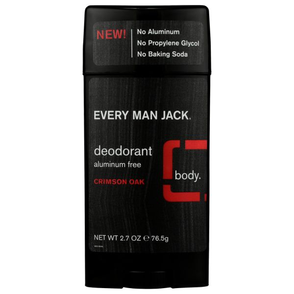 EVERY MAN JACK: Crimson Oak Deodorant Stick, 2.7 oz