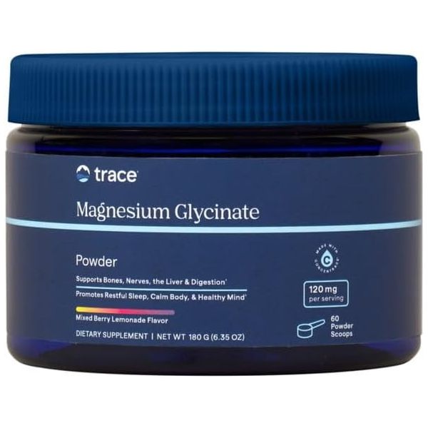 TRACE MINERALS: Magnesium Glycinate Powder Mixed Berry Lemonade, 6.35 oz