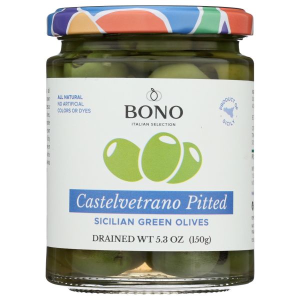 BONO: Castelvetrano Pitted Green Olives, 5.3 oz