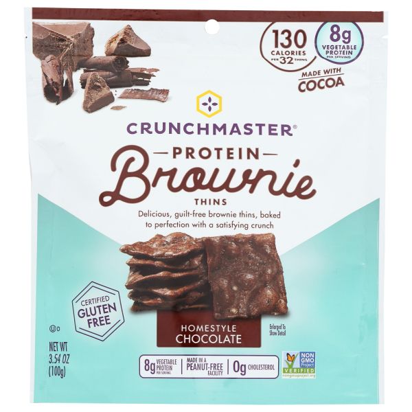 CRUNCHMASTER: Brownie Thin Hmstyl Choc, 3.54 oz