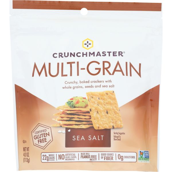 CRUNCHMASTER: Multi-Grain Sea Salt Crackers, 4 oz