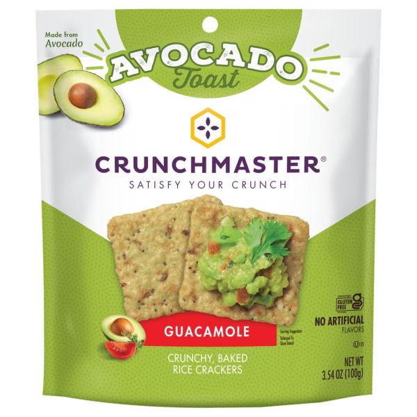 CRUNCHMASTER: Avocado Toast Guacamole Crackers, 3.54 oz