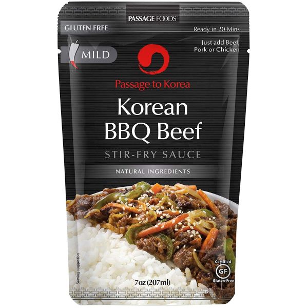 PASSAGE FOODS: Korea BBQ Beef Stir-Fry Sauce, 7 oz