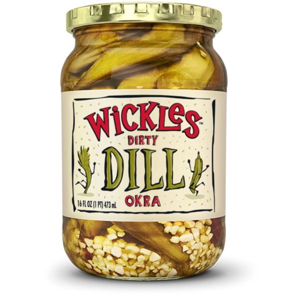 WICKLES: Okra Dirty Dill, 16 fo