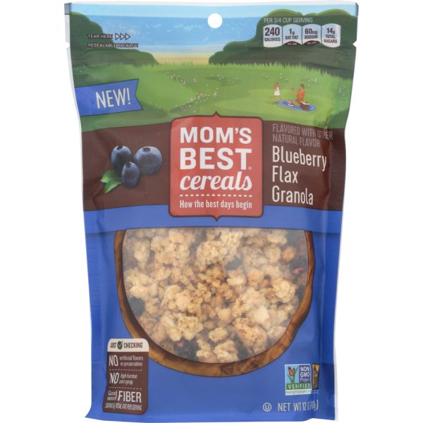 MOMS BEST: Granola Blueberry Flax, 12 oz