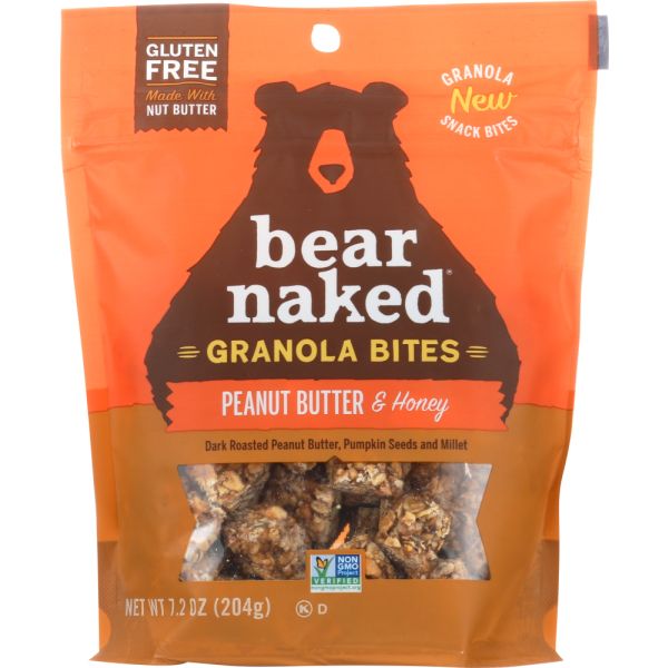 BEAR NAKED: Peanut Butter & Honey Granola Bites, 7.2 oz