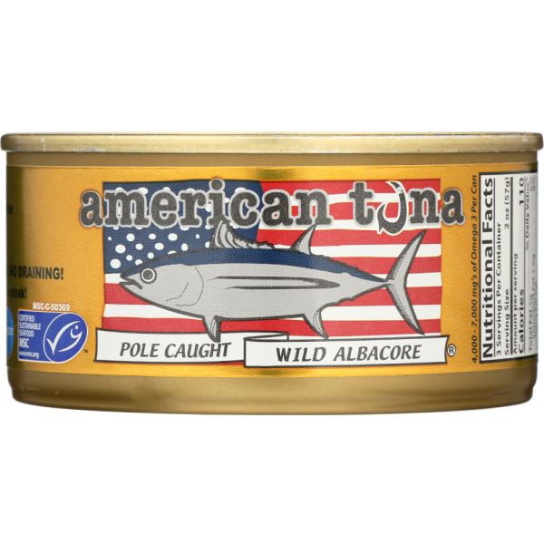 AMERICAN TUNA: Tuna Albacore Sea Salt, 6 oz