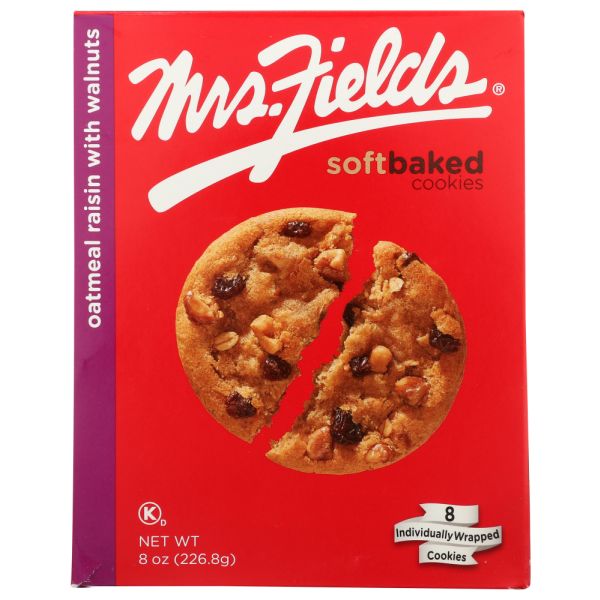 MRS FIELDS: Cookie Oatmeal Raisin Walnut, 8 oz