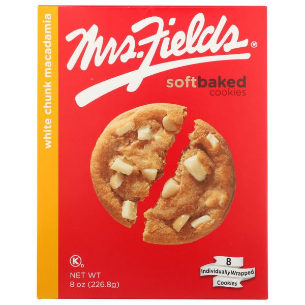 MRS FIELDS: Cookie White Chunk Macadamia, 8 oz