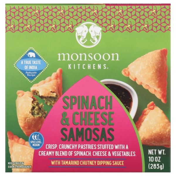 MONSOON KITCHENS INC: Samosa Frz Spinach Cheese, 10 oz