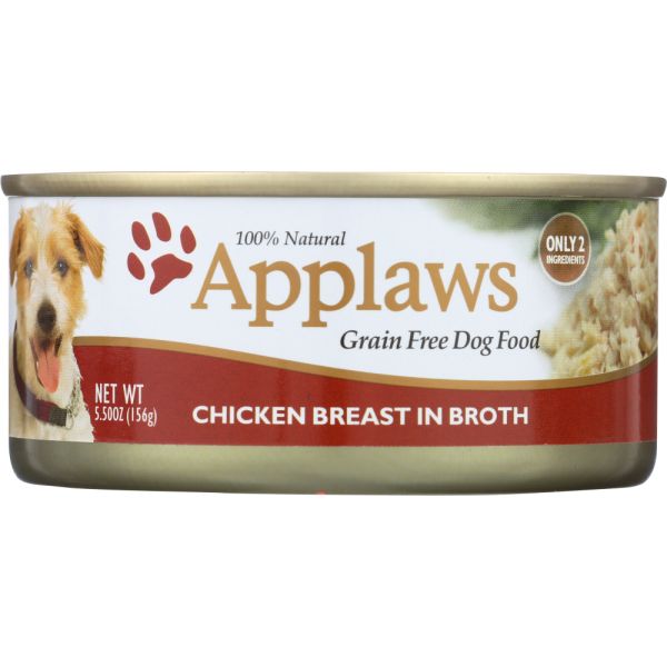 APPLAWS: Chicken Breast in Broth Dog Food, 5.5 oz