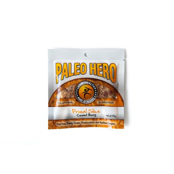PALEO HERO: Paleo Hero Primal Slice Coconut Berry, 70 gr