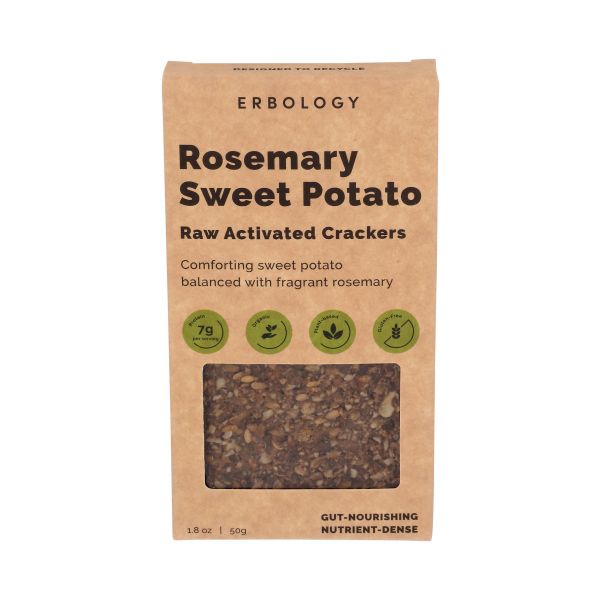 ERBOLOGY: Crackers Rosemary Swt Pt, 1.8 oz