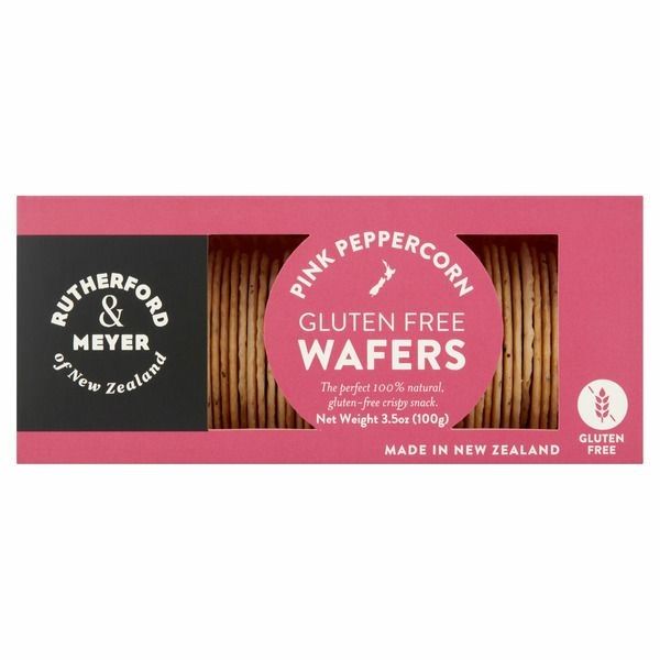 RUTHERFORD & MEYER: Pink Peppercorn Gluten Free Wafers, 3.5 oz