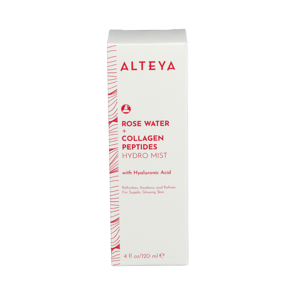 ALTEYA ORGANICS: Rose Water Face Toner With Collagen Peptides And Hyaluronic Acid, 4 fo
