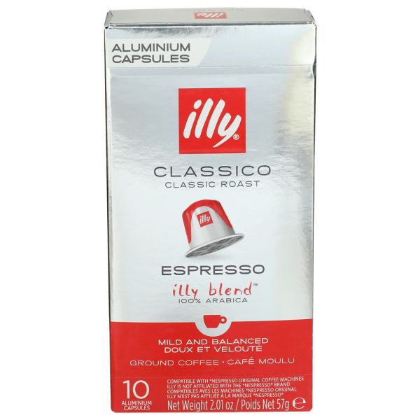 ILLYCAFFE: Espresso Capsules Classico Medium Roast Coffee, 2.1 oz