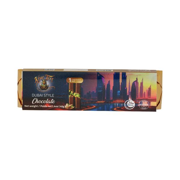 KING TUT: Dubai Style Chocolate Bar, 1.4 oz