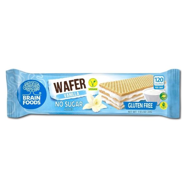 BRAIN FOODS: Vanilla Protein Wafer, 1.05 oz
