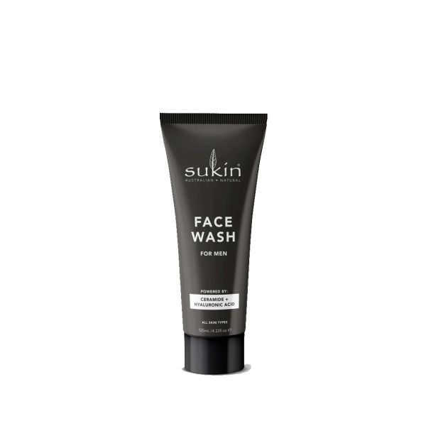 SUKIN: Mens Face Wash, 4.23 fo