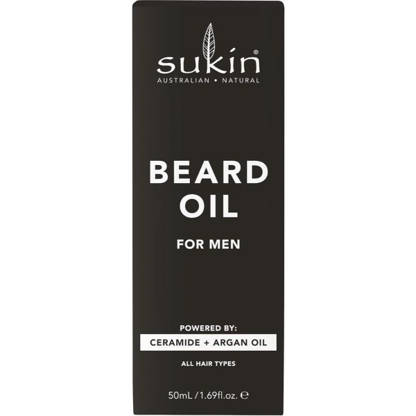 SUKIN: Mens Beard Oil, 1.69 fo