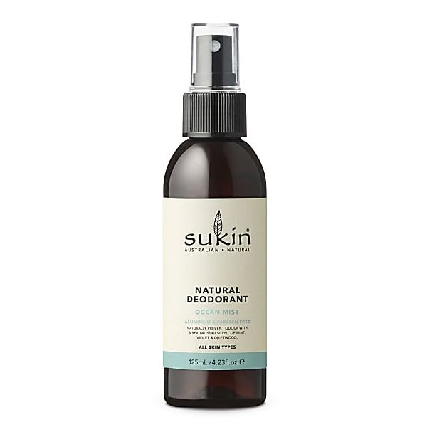 SUKIN: Natural Deodorant Spray Ocean Mist, 4.23 fo