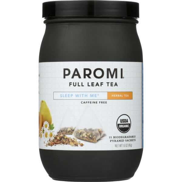 PAROMI TEA: Organic Sleep With Me Herbal Tea Caffeine Free, 15 bg