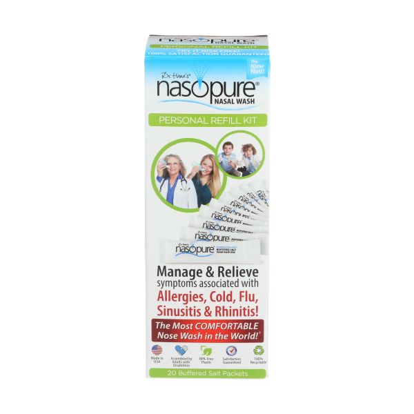 NASOPURE: Nasal Wash Personal Refill Kit, 20 ea