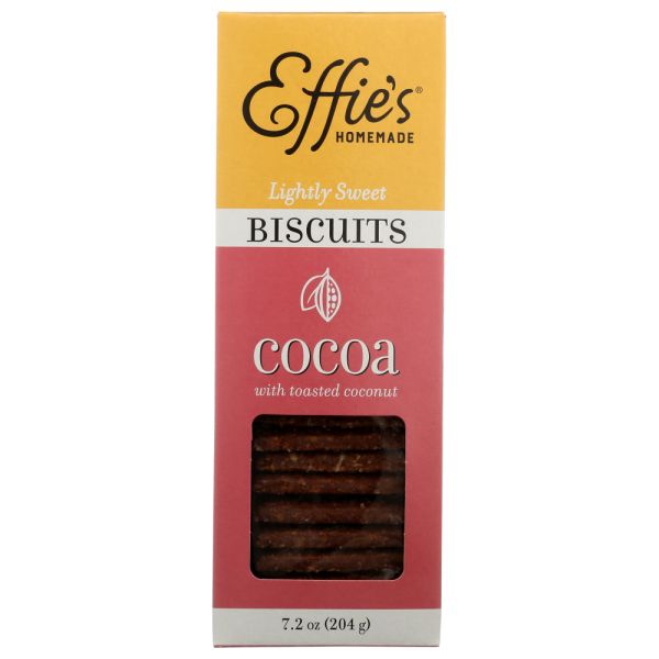 EFFIES HOMEMADE: Cocoa Biscuits, 7.2 oz