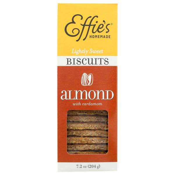 EFFIES HOMEMADE: Almond With Cardamom Biscuits, 7.2 oz