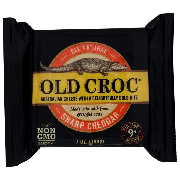 OLD CROC: Sharp Cheddar Cheese, 7 oz