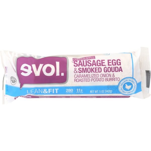 EVOL: Sausage, Egg, and Smoked Gouda, 5 oz
