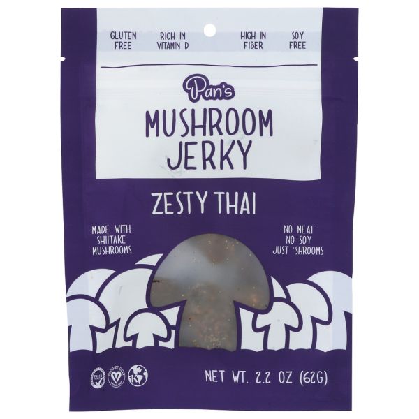 PANS: Zesty Thai Mushroom Jerky, 2.2 oz