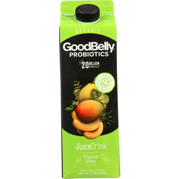 GOOD BELLY: Tropical Green Juice, 32 oz