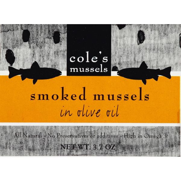 COLES: Mussels Smoked in Olive Oil, 3.7 oz