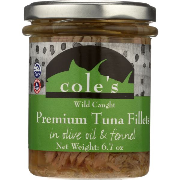 COLES: Tuna Olive Oil With Fennel, 6.7 oz