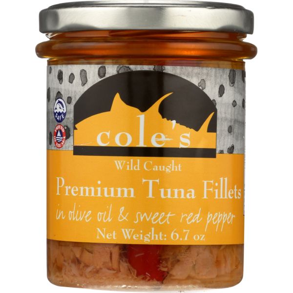 COLES: Tuna Olive Oil With Red Pepper, 6.7 oz