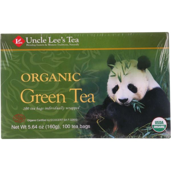 Uncle Lee's Organic Green Tea, 100 Tea Bags