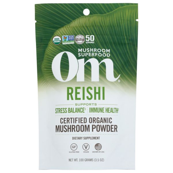 OM ORGANIC MUSHROOM NUTRITION: Reishi Mushroom Powder, 100 gm