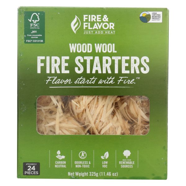 FIRE & FLAVOR: FIRE STARTER WOOD 24PC (24.000 PC)